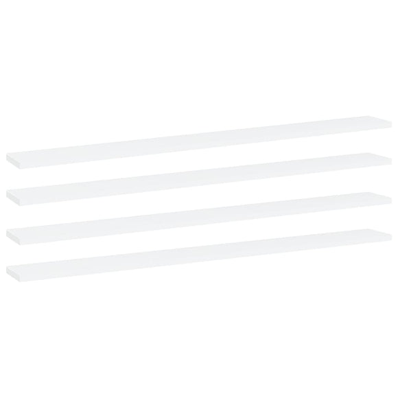 NNEVL Bookshelf Boards 4 pcs White 100x10x1.5 cm Chipboard