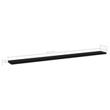 NNEVL Bookshelf Boards 4 pcs Black 100x10x1.5 cm Chipboard