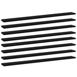 NNEVL Bookshelf Boards 8 pcs Black 100x10x1.5 cm Engineered Wood