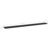 NNEVL Bookshelf Boards 4 pcs Grey 100x10x1.5 cm Engineered Wood