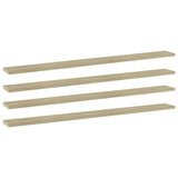 NNEVL Bookshelf Boards 4 pcs Sonoma Oak 100x10x1.5 cm Chipboard