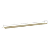 NNEVL Bookshelf Boards 8 pcs Sonoma Oak 100x10x1.5 cm Chipboard