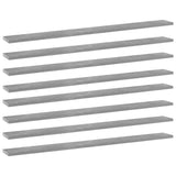 NNEVL Bookshelf Boards 8 pcs Concrete Grey 100x10x1.5 cm Chipboard