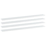 NNEVL Bookshelf Boards 4 pcs High Gloss White 100x10x1.5 cm Chipboard