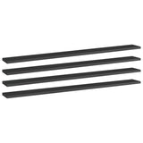 NNEVL Bookshelf Boards 4 pcs High Gloss Black 100x10x1.5 cm Chipboard