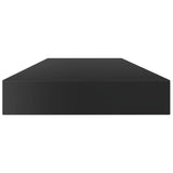 NNEVL Bookshelf Boards 4 pcs High Gloss Black 100x10x1.5 cm Chipboard