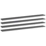NNEVL Bookshelf Boards 4 pcs High Gloss Grey 100x10x1.5 cm Engineered Wood