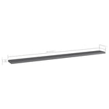 NNEVL Bookshelf Boards 4 pcs High Gloss Grey 100x10x1.5 cm Engineered Wood
