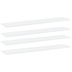 NNEVL Bookshelf Boards 4 pcs White 100x20x1.5 cm Chipboard