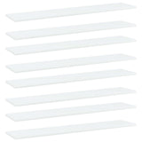 NNEVL Bookshelf Boards 8 pcs White 100x20x1.5 cm Chipboard