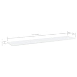 NNEVL Bookshelf Boards 8 pcs White 100x20x1.5 cm Chipboard