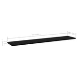 NNEVL Bookshelf Boards 4 pcs Black 100x20x1.5 cm Chipboard