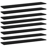 NNEVL Bookshelf Boards 8 pcs Black 100x20x1.5 cm Chipboard