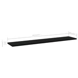 NNEVL Bookshelf Boards 8 pcs Black 100x20x1.5 cm Chipboard