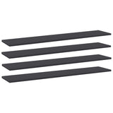 NNEVL Bookshelf Boards 4 pcs Grey 100x20x1.5 cm Chipboard