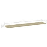NNEVL Bookshelf Boards 8 pcs Sonoma Oak 100x20x1.5 cm Chipboard