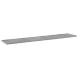 NNEVL Bookshelf Boards 4 pcs Concrete Grey 100x20x1.5 cm Chipboard