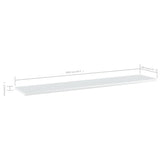 NNEVL Bookshelf Boards 4 pcs High Gloss White 100x20x1.5 cm Chipboard