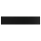 NNEVL Bookshelf Boards 4 pcs High Gloss Black 100x20x1.5 cm Chipboard