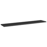 NNEVL Bookshelf Boards 8 pcs High Gloss Black 100x20x1.5 cm Engineered Wood