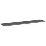 NNEVL Bookshelf Boards 4 pcs High Gloss Grey 100x20x1.5 cm Chipboard