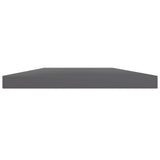 NNEVL Bookshelf Boards 4 pcs High Gloss Grey 100x20x1.5 cm Chipboard