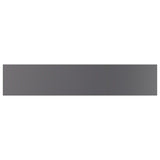 NNEVL Bookshelf Boards 4 pcs High Gloss Grey 100x20x1.5 cm Chipboard