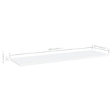 NNEVL Bookshelf Boards 8 pcs White 100x30x1.5 cm Chipboard