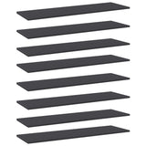 NNEVL Bookshelf Boards 8 pcs Grey 100x30x1.5 cm Chipboard