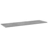 NNEVL Bookshelf Boards 4 pcs Concrete Grey 100x30x1.5 cm Chipboard