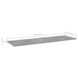 NNEVL Bookshelf Boards 4 pcs Concrete Grey 100x30x1.5 cm Chipboard