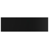 NNEVL Bookshelf Boards 4 pcs High Gloss Black 100x30x1.5 cm Chipboard