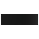 NNEVL Bookshelf Boards 8 pcs High Gloss Black 100x30x1.5 cm Engineered Wood