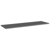 NNEVL Bookshelf Boards 4 pcs High Gloss Grey 100x30x1.5 cm Chipboard
