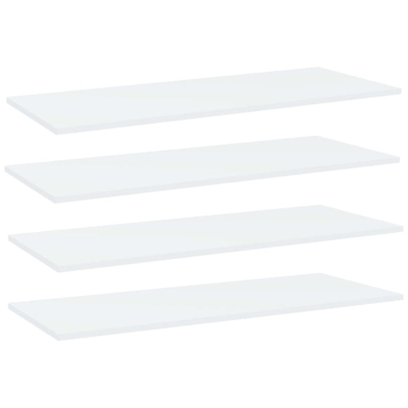 NNEVL Bookshelf Boards 4 pcs White 100x40x1.5 cm Chipboard