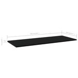 NNEVL Bookshelf Boards 4 pcs Black 100x40x1.5 cm Chipboard