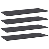 NNEVL Bookshelf Boards 4 pcs Grey 100x40x1.5 cm Chipboard