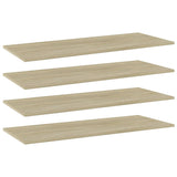 NNEVL Bookshelf Boards 4 pcs Sonoma Oak 100x40x1.5 cm Chipboard