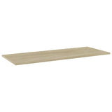 NNEVL Bookshelf Boards 4 pcs Sonoma Oak 100x40x1.5 cm Chipboard