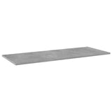 NNEVL Bookshelf Boards 4 pcs Concrete Grey 100x40x1.5 cm Chipboard