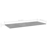 NNEVL Bookshelf Boards 4 pcs Concrete Grey 100x40x1.5 cm Chipboard