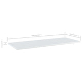 NNEVL Bookshelf Boards 4 pcs High Gloss White 100x40x1.5 cm Chipboard