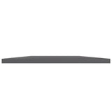 NNEVL Bookshelf Boards 4 pcs High Gloss Grey 100x40x1.5 cm Engineered Wood