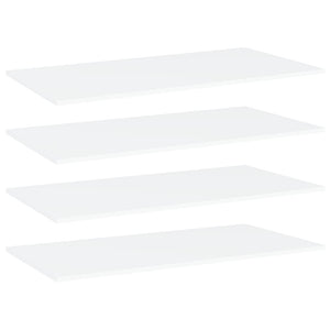 NNEVL Bookshelf Boards 4 pcs White 100x50x1.5 cm Chipboard
