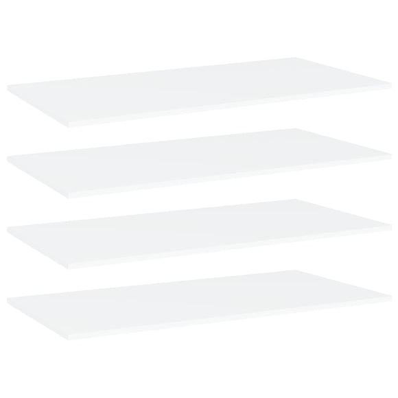 NNEVL Bookshelf Boards 4 pcs White 100x50x1.5 cm Chipboard