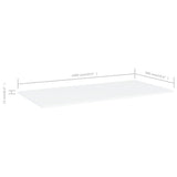 NNEVL Bookshelf Boards 4 pcs White 100x50x1.5 cm Chipboard