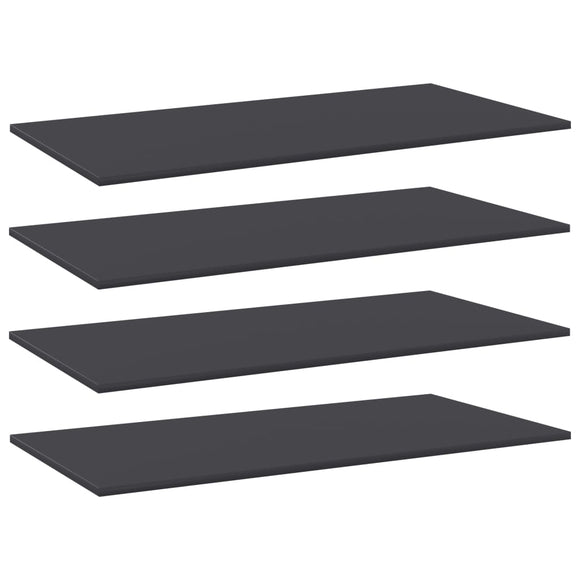 NNEVL Bookshelf Boards 4 pcs Grey 100x50x1.5 cm Chipboard