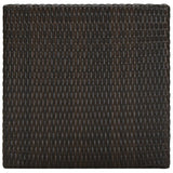 NNEVL 3 Piece Garden Bar Set with Cushions Poly Rattan Brown