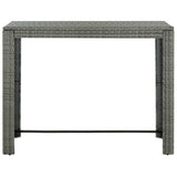 NNEVL 9 Piece Outdoor Bar Set with Anthracite Cushions Poly Rattan