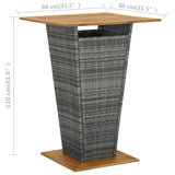 NNEVL 3 Piece Garden Bar Set Grey